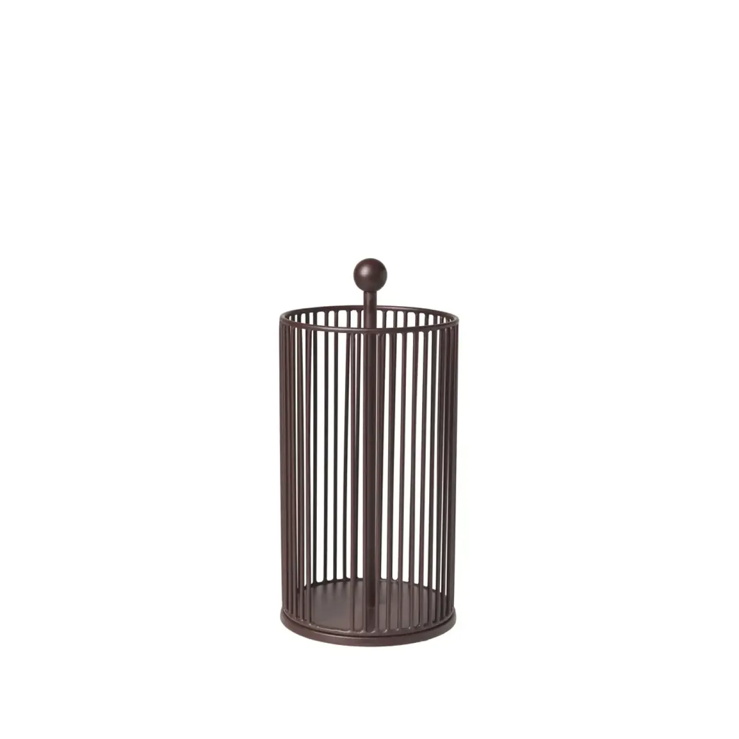 Broste Copenhagen - Køkkenrulleholder - Edda - Puce red - Ø14xH28 cm