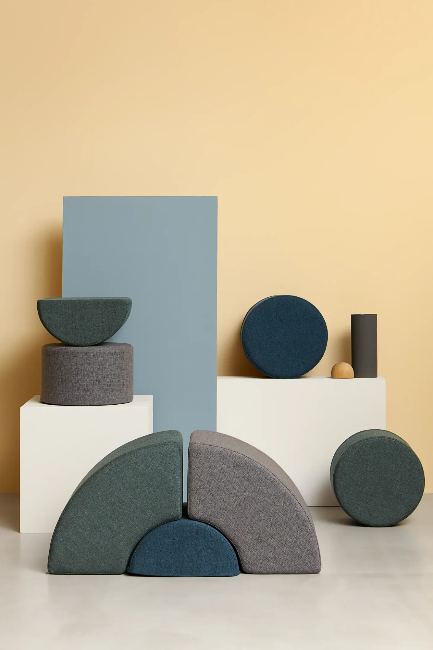 By KlipKlap - Build & Bounce - KK Circle - Blue Grey