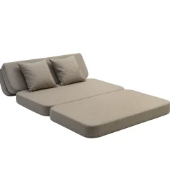 By KlipKlap - KK 3 Fold Sofa 120cm - Sand med sand farvet knapper