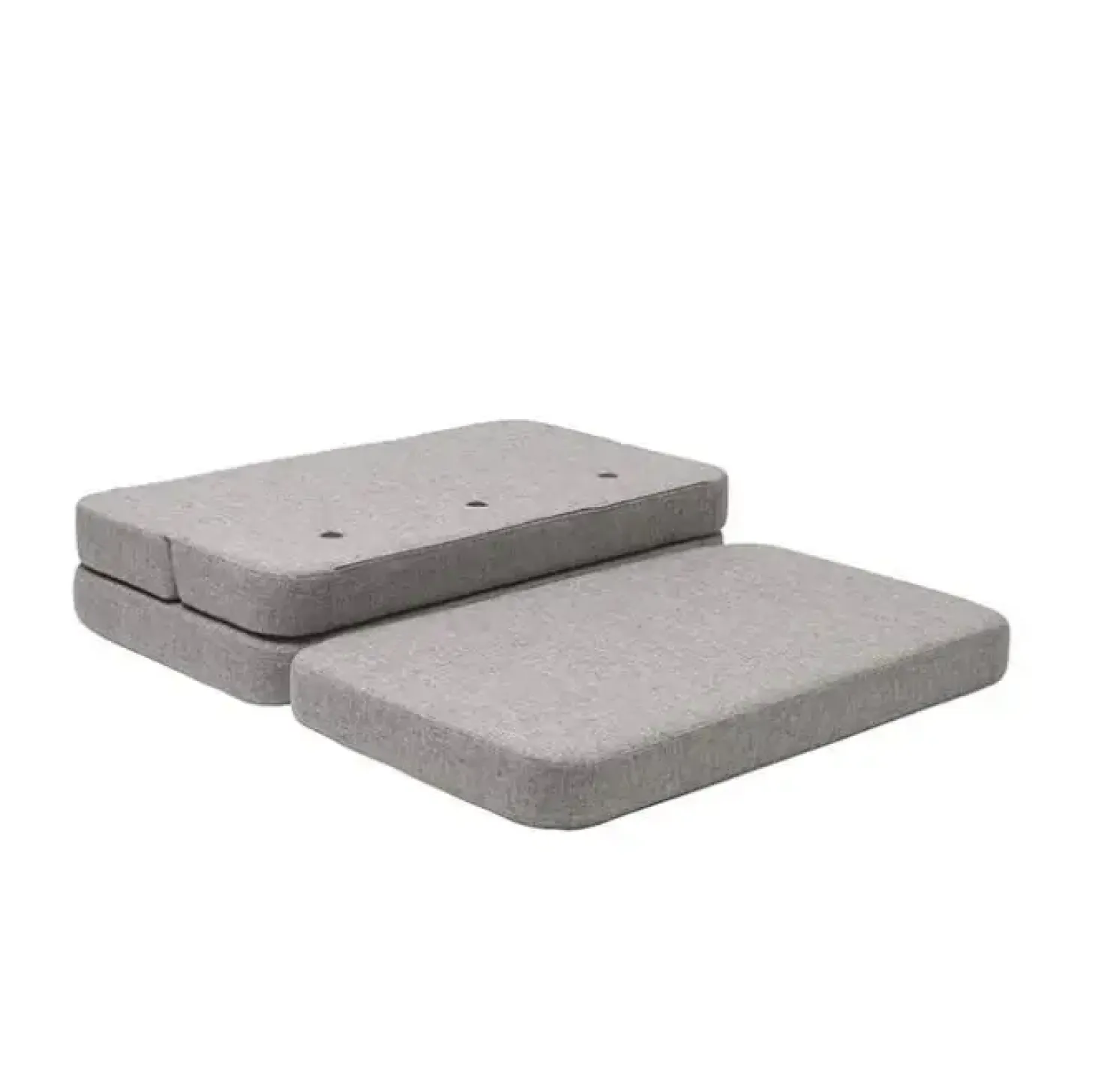 By KlipKlap - KK 3 Fold sofa 120 cm - Grå med grå knapper