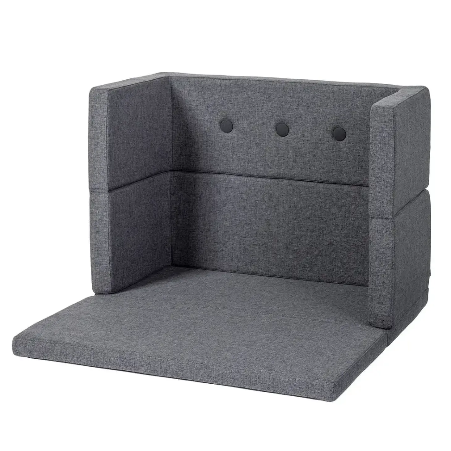 By klipklap - KK Play Fold - Square - Blå Grå m. Grå
