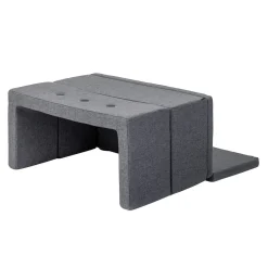 By klipklap - KK Play Fold - Square - Blå Grå m. Grå