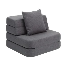 by KlipKlap - Sofa - KK 3 Fold Sofa Single - Blue Grey w. Grey - Blå/Grå