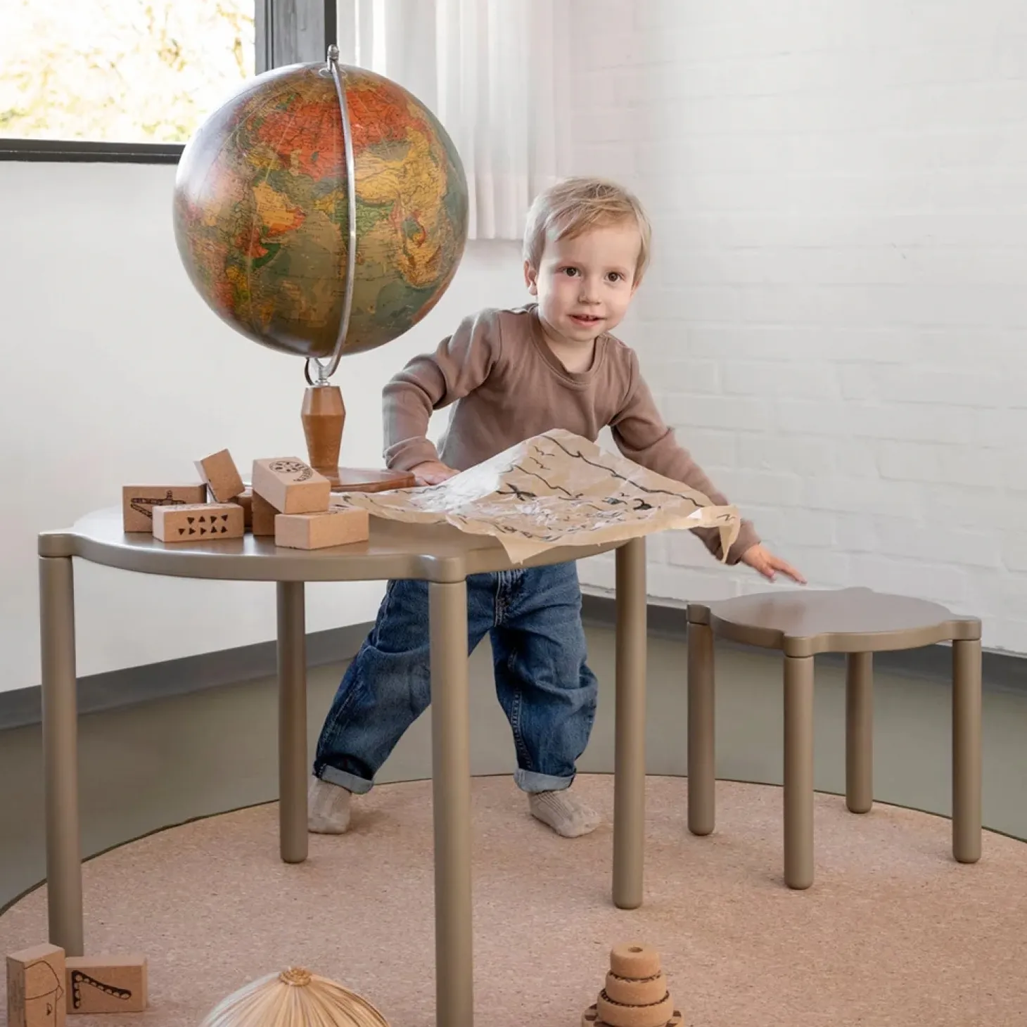 By KlipKlap - Stacking Table - Olive green