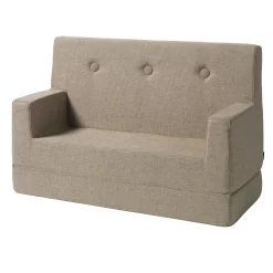 By KlipKlap børnesofa - KK Kids Sofa - Sand m. sand knap