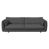 Cane-Line - Bloom 3-pers. sofa m/teak ben - Chenny Dark green