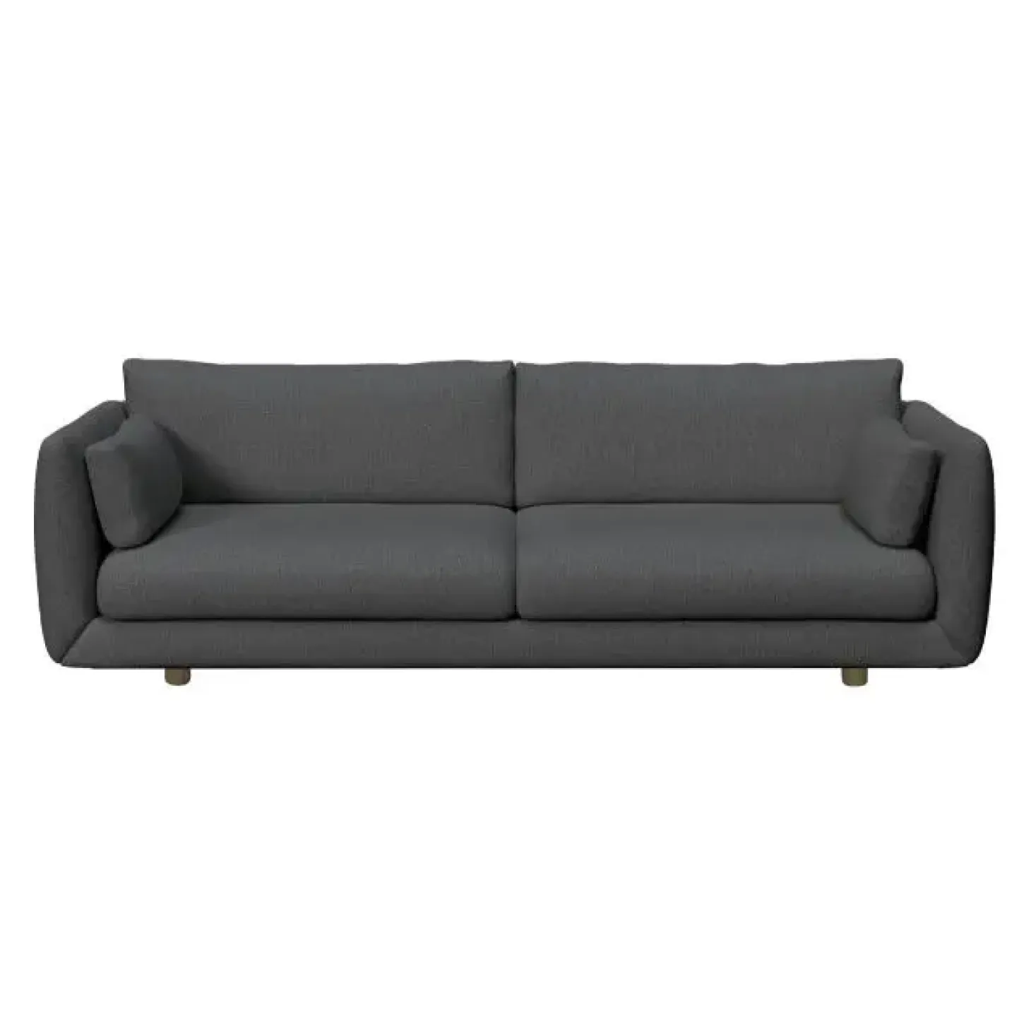 Cane-Line - Bloom 3-pers. sofa m/teak ben - Chenny Dark green