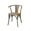 Chic Antique - Fransk spisebordsstol med flet - Natur