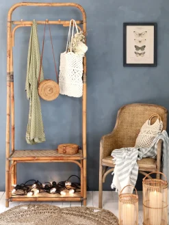 Chic Antique - Gammel fransk stol med flet - Natur