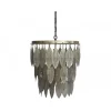 Chic Antique - Lampe med metal dekoration - antique messing - Ø47