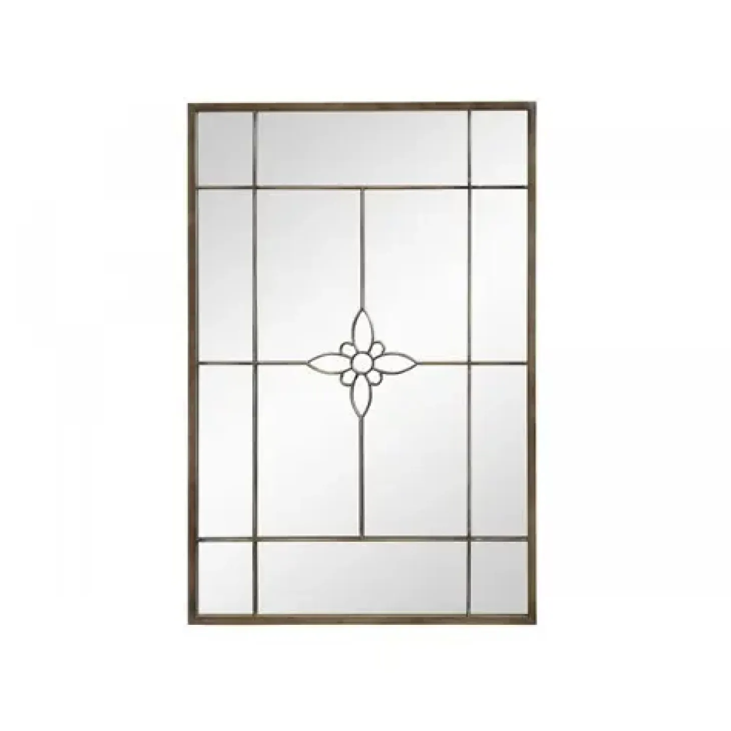 Chic Antique - Spejl med blomst - 120x80 cm