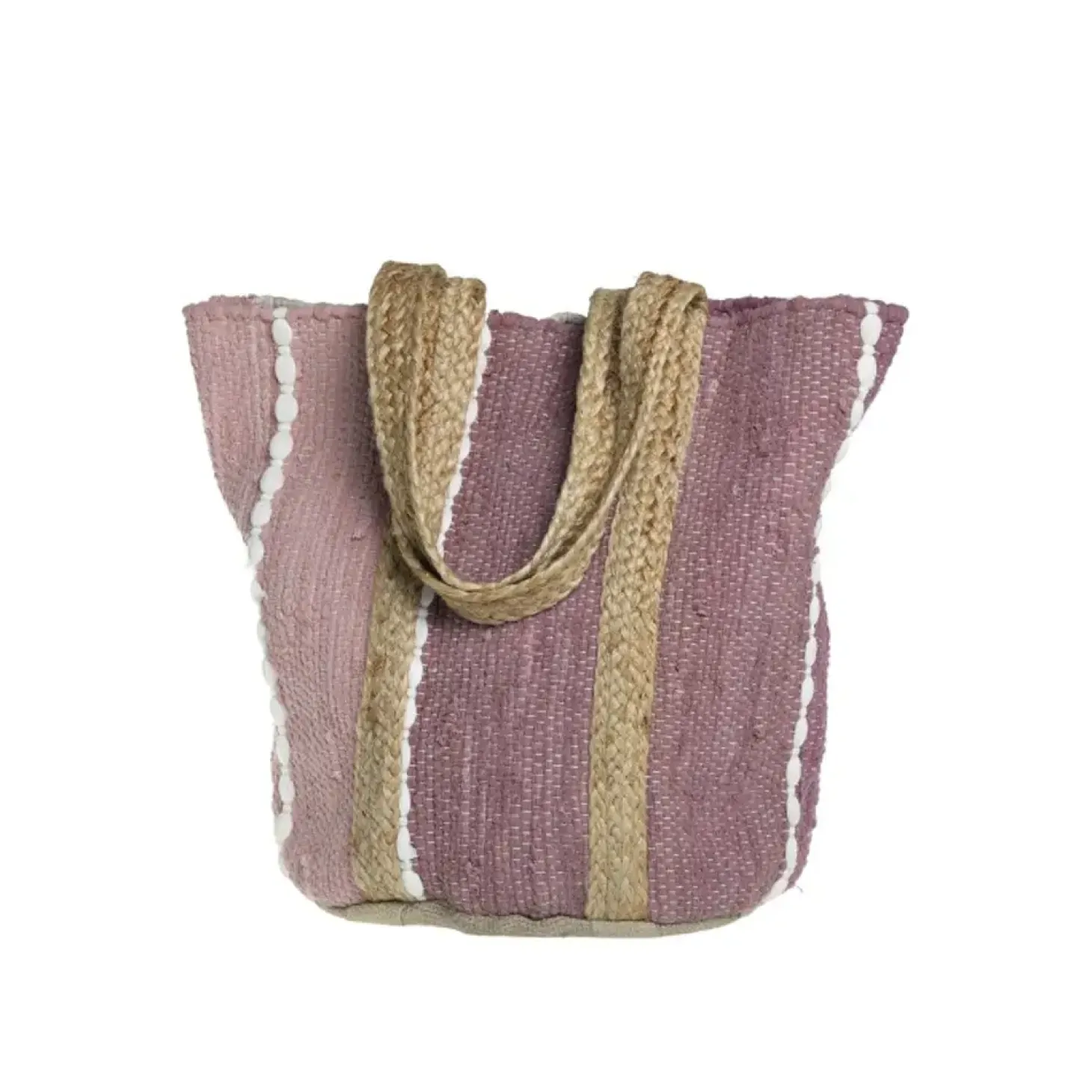 Chic Antique - Strandtaske i genbrugsgarn - 60 x 40 x 30 - Raspberry