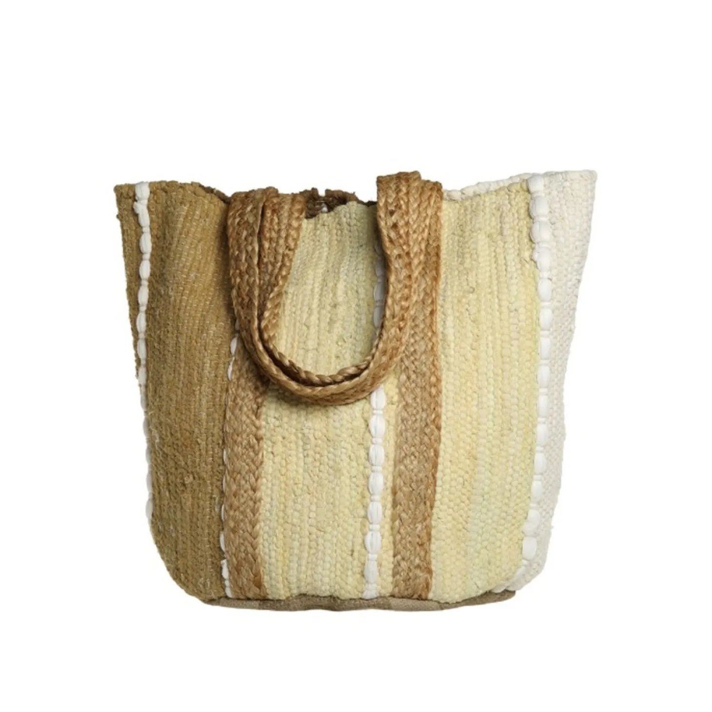 Chic Antique - Strandtaske i genbrugsgarn - 60 x 40 x 30 - Melon