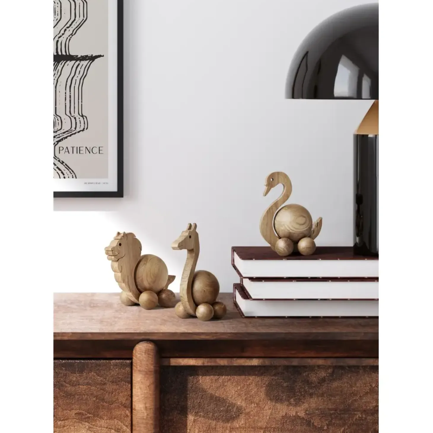 ChiCura - Træfigur - Spinning Kangaroo - Small