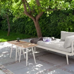Cinas - Rio daybed, Sandy Grey Aluminiums stel, hynder i Sand
