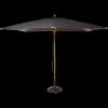 Cinas - Alezio Parasol 3x3m Sort olefin dug