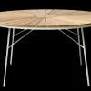 Cinas - Havebord - Ellen bord Ø150cm hvid/teak