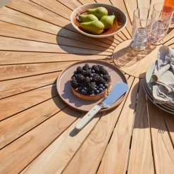 Cinas - Havebord - Ellen bord Ø150cm antracit/teak