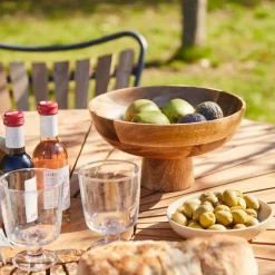 Cinas - Havebord - Ellen bord Ø130cm antracit/teak