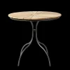 Cinas - Havebord - Ellen cafebord Ø80cm antracit/teak