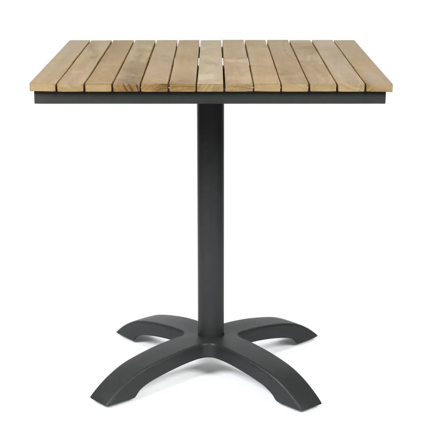 Cinas - Havebord - Mood cafébord 70x70cm antracit/teak