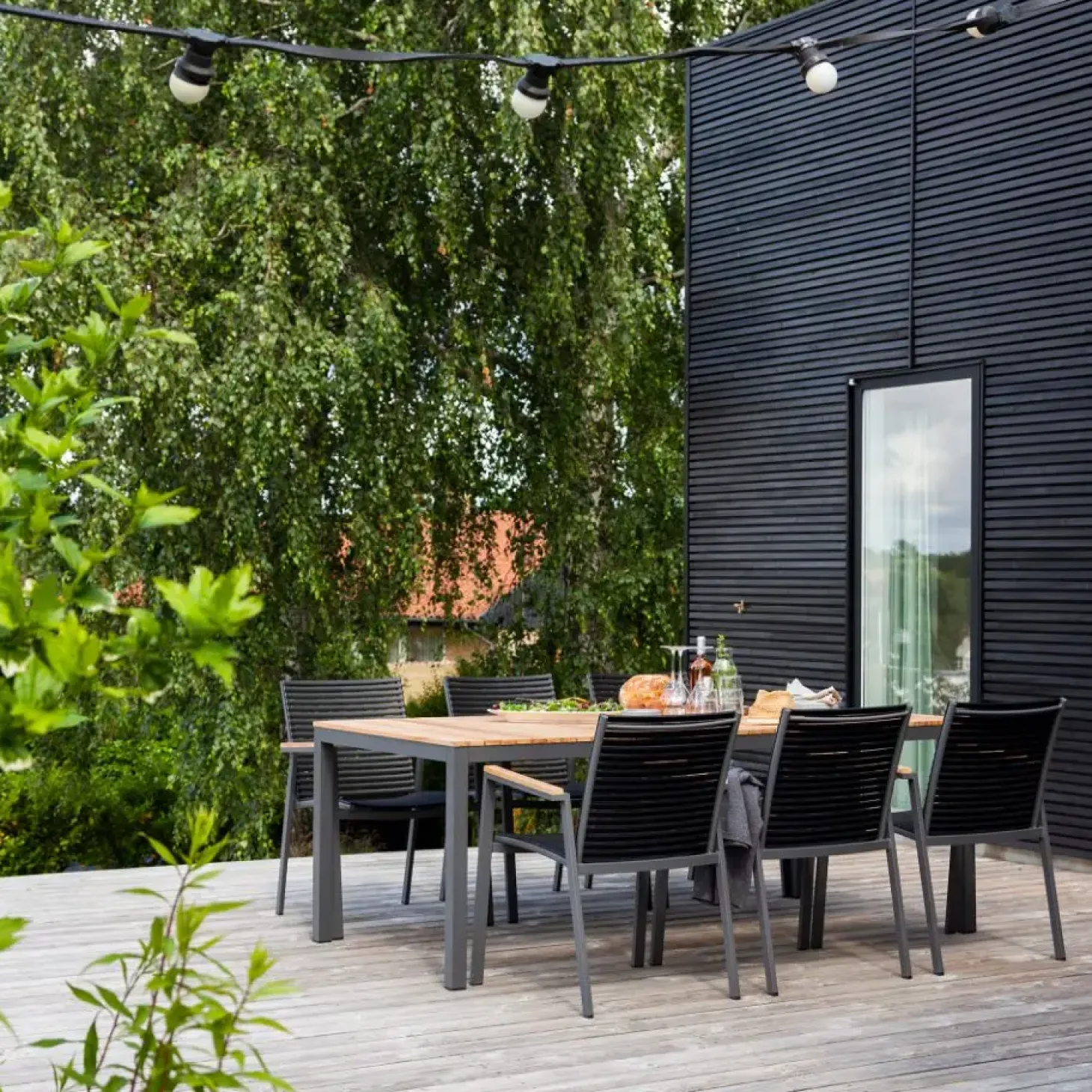 Cinas - Havebord - Mood Extreme bord 208x100cm antracit/teak