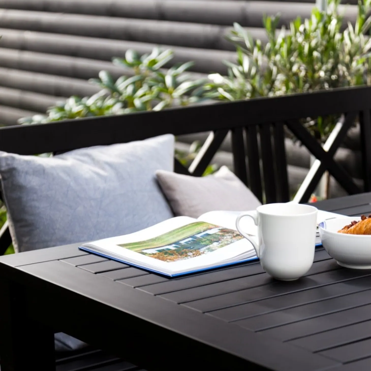 Cinas - Havebord - Rosenborg bord 165x80cm mat sort