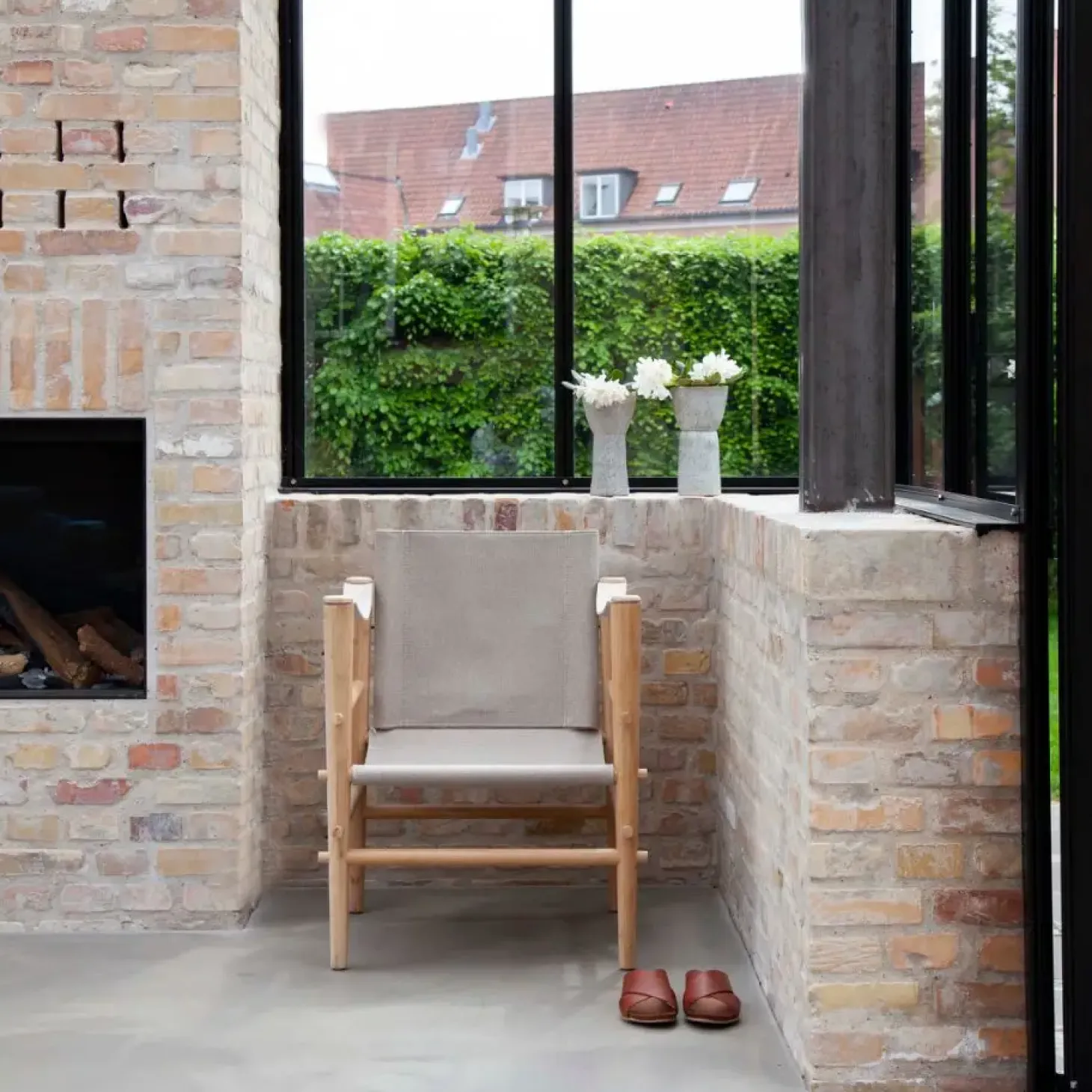 Cinas - Noble Safari stol lys med melange canvas