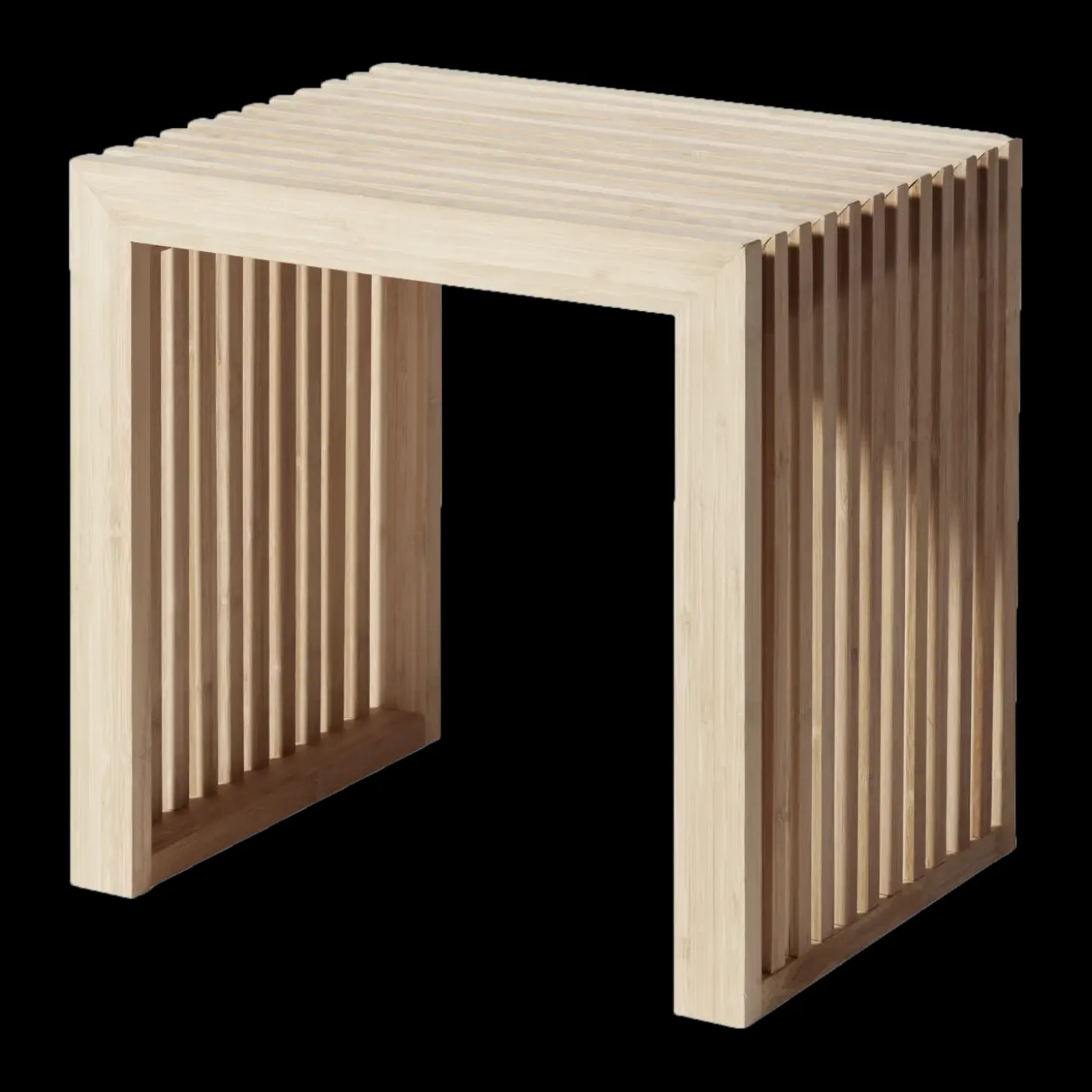 Cinas - Rib skammel 45x35cm bambus