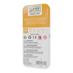 Cleverclixx - Magnetlegetøj - Mini Tiles Pack Intense - 28 dele
