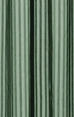 Compliments - Badeforhæng - Lines shower curtain w/tape 200 cm - Skovgrøn