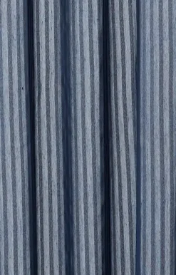 Compliments - Badeforhæng - Lines shower curtain w/tape 220 cm - Mørk blå