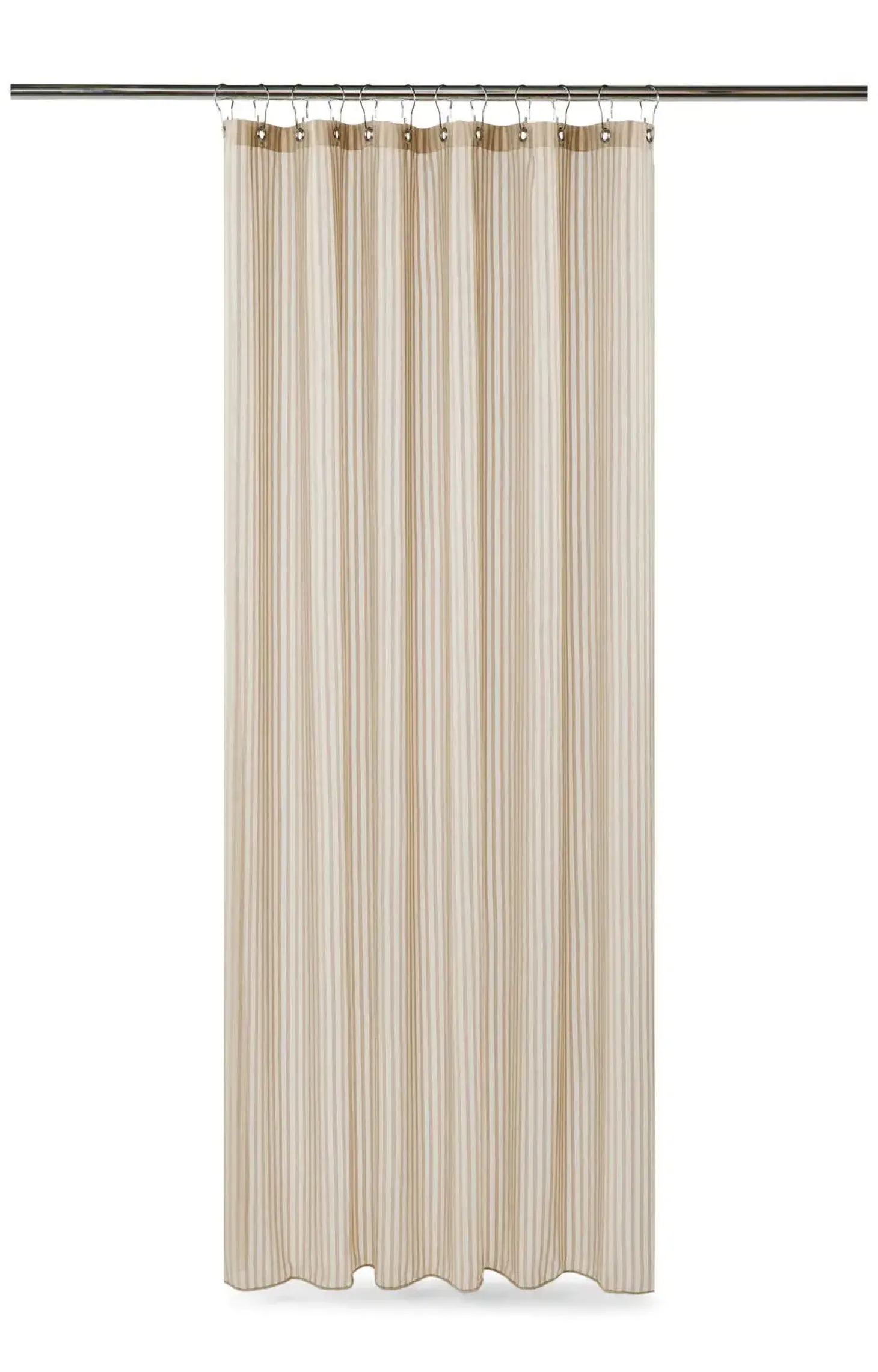 Compliments - Badeforhæng - Lines shower curtain w/eyelets 220 cm - Linen