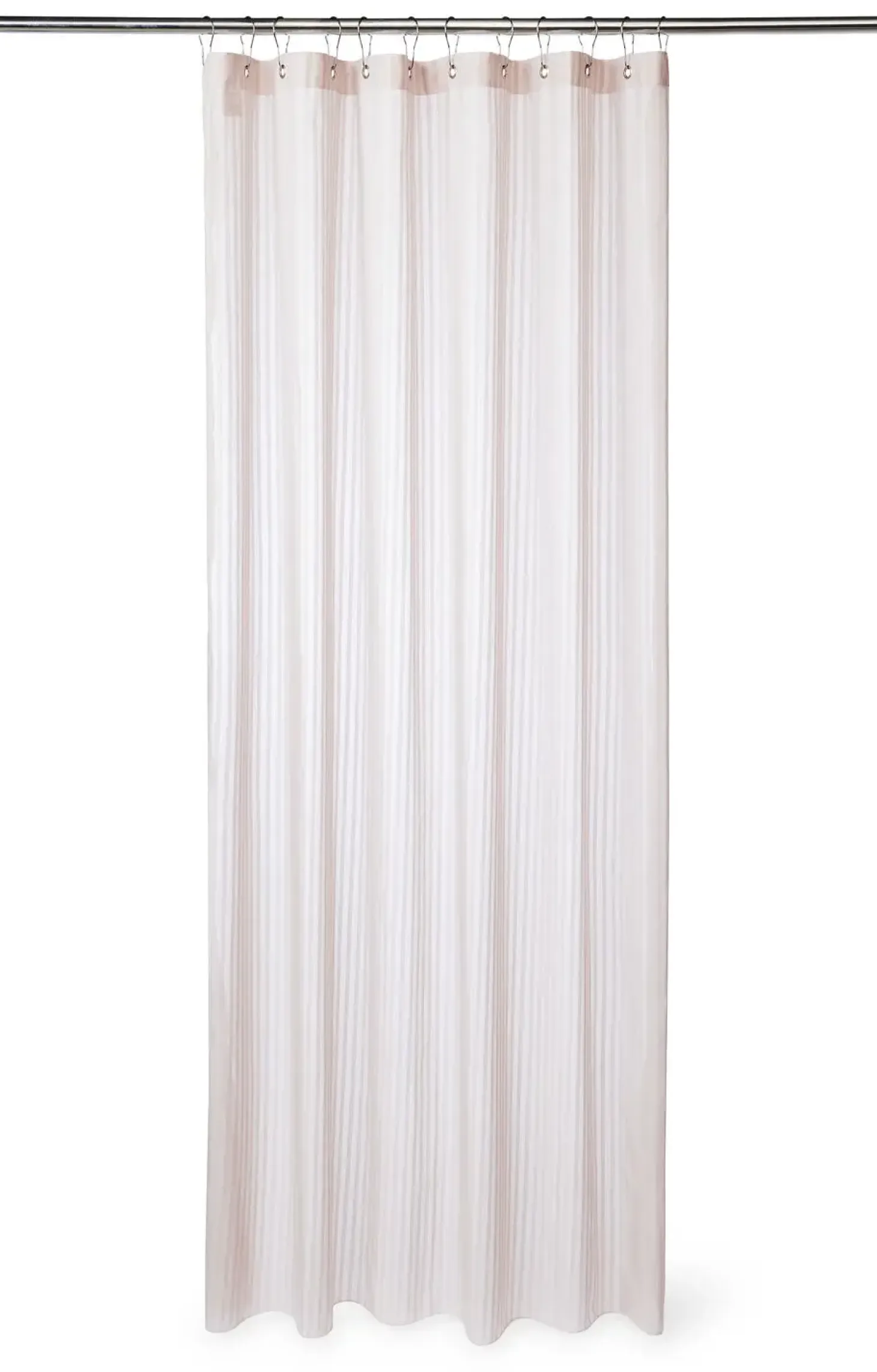 Compliments - Badeforhæng - Lines shower curtain w/eyelets 220 cm - Rose