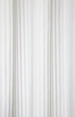 Compliments - Badeforhæng - Lines shower curtain w/tape 220 cm - Mørk blå