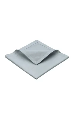 Compliments - Confetti Damask Napkin 45x45 cm - 4 Pack - Mineral blue