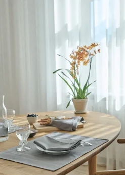 Compliments - Dækkeserviet - Tile Damask Place Mat 38x50 cm - 2 pack - Sølv grå