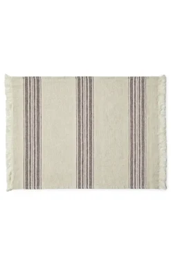 Compliments - Dækkeserviet - Arles Place Mat 36x50 cm w/fringes - 2 Pack - Plum