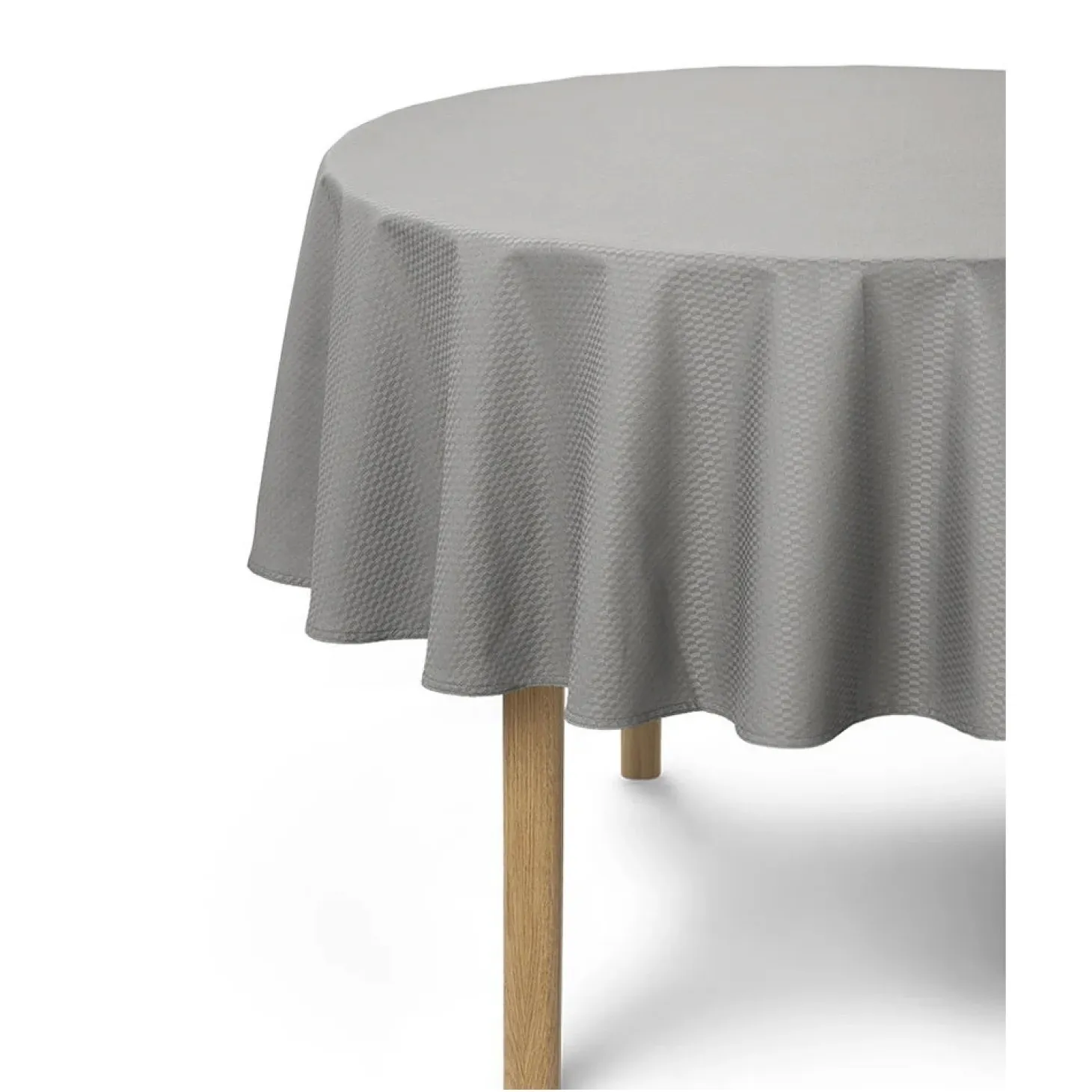 Compliments - Dug - Tile Damask Table Cloth dia. 200 cm - Sølv grå