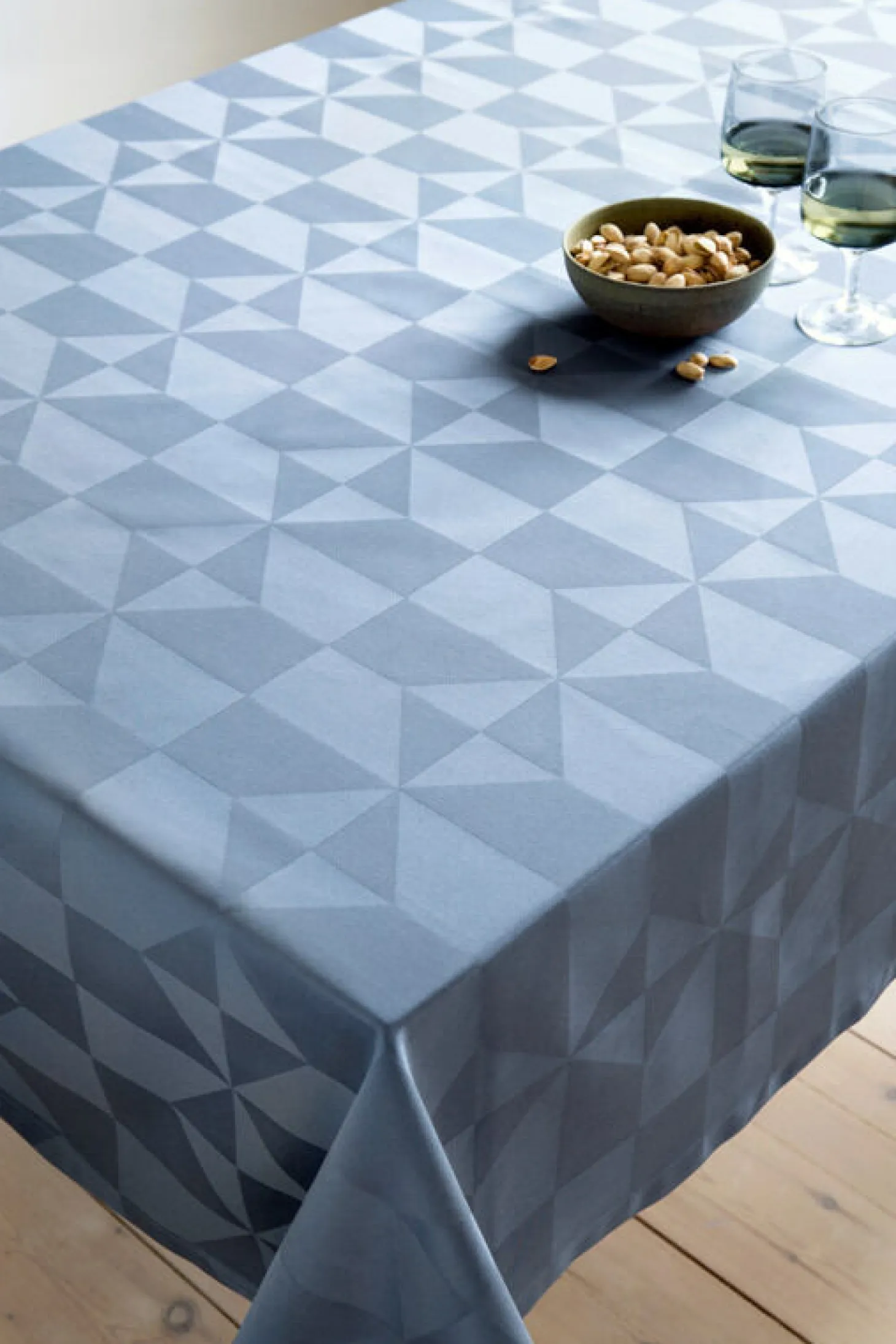 Compliments - Dug - Wind Damask 140x180 cm - Blå