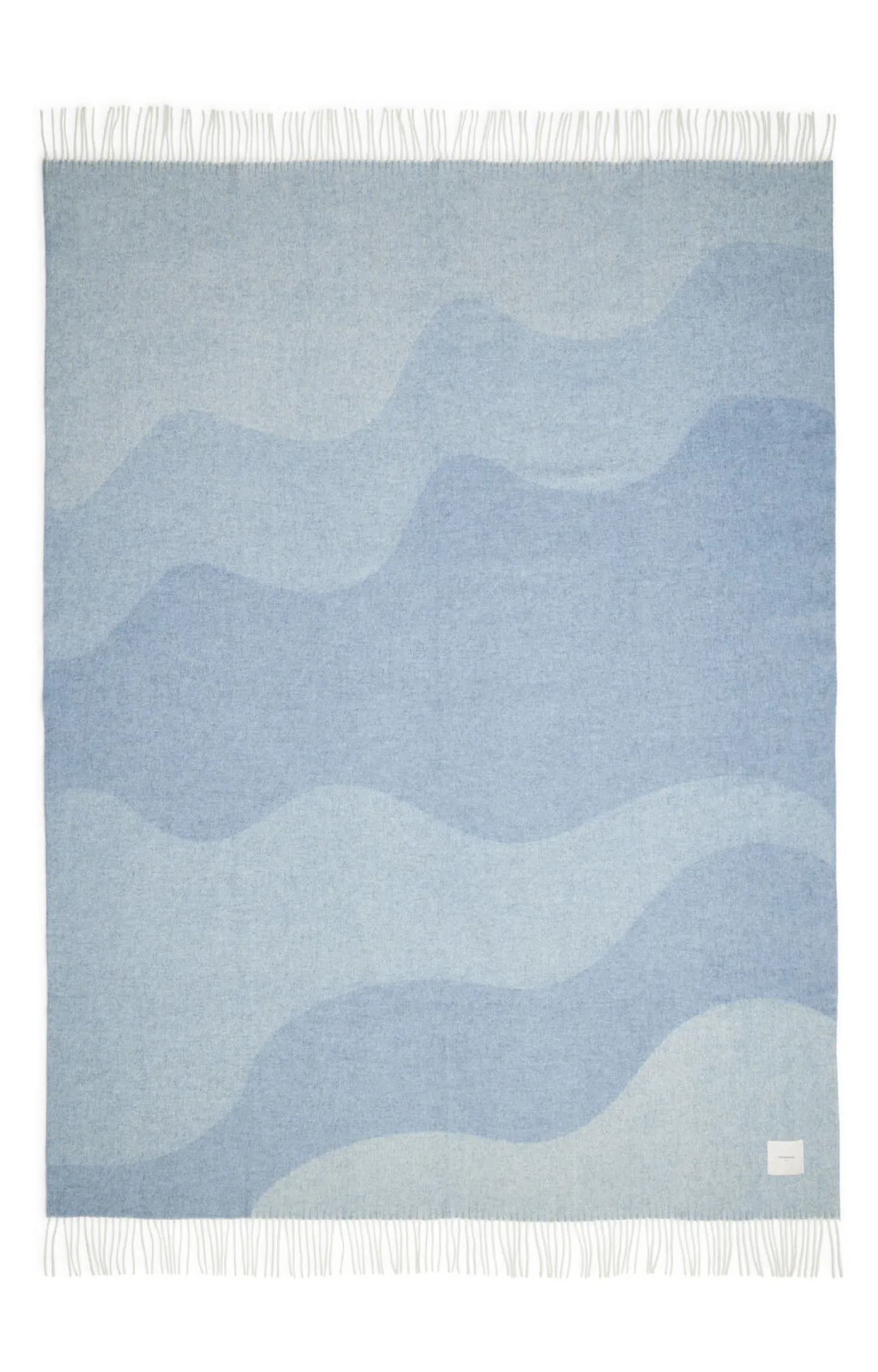 Compliments - Plaid - Waves Throw - 140x200 cm - Mineral blue
