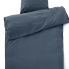 Compliments - Sengetøj - Stone Bed Linen 140x200/60x63 cm - Mørk blå