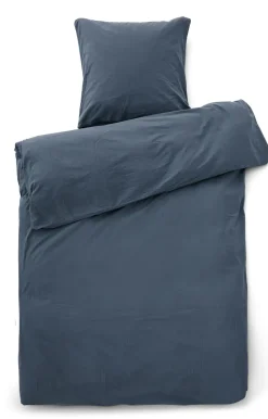 Compliments - Sengetøj - Stone Bed Linen 140x200/60x63 cm - Mørk blå