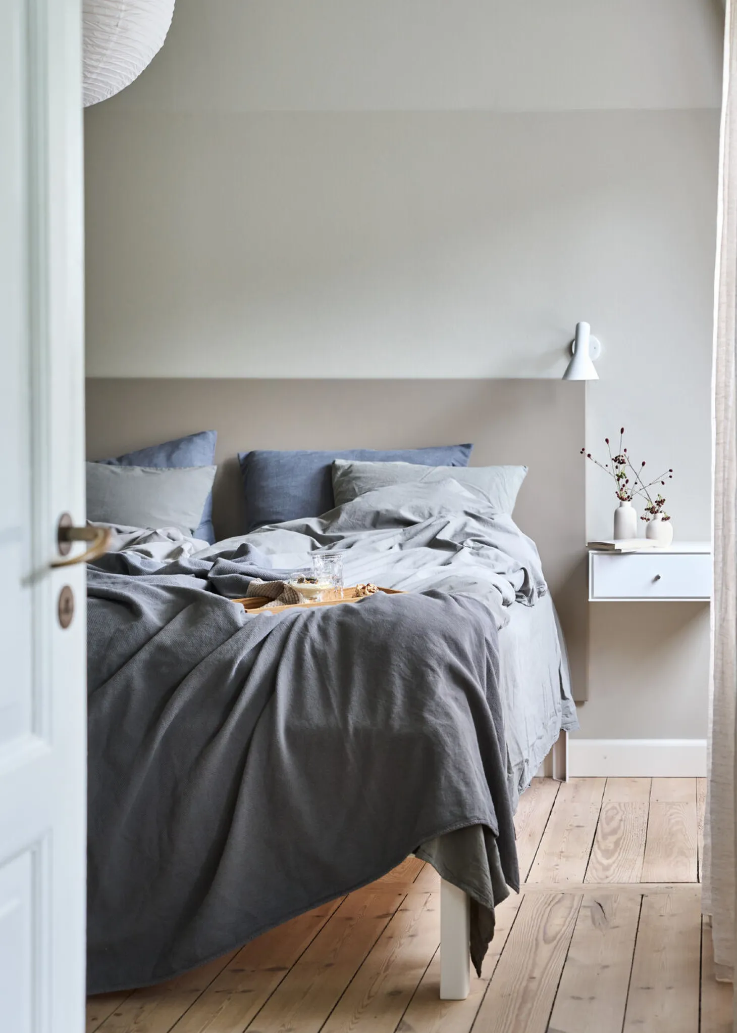 Compliments - Sengetøj - Stone Bed Linen 200x200/60x63 (2) cm - Mørk grå