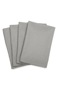Compliments - Serviet - Tile Damask Napkin 45x45 cm - 4 pack - Sølv grå