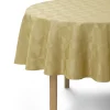 Compliments - Wind Damask Table Cloth dia. 200 cm - Messing