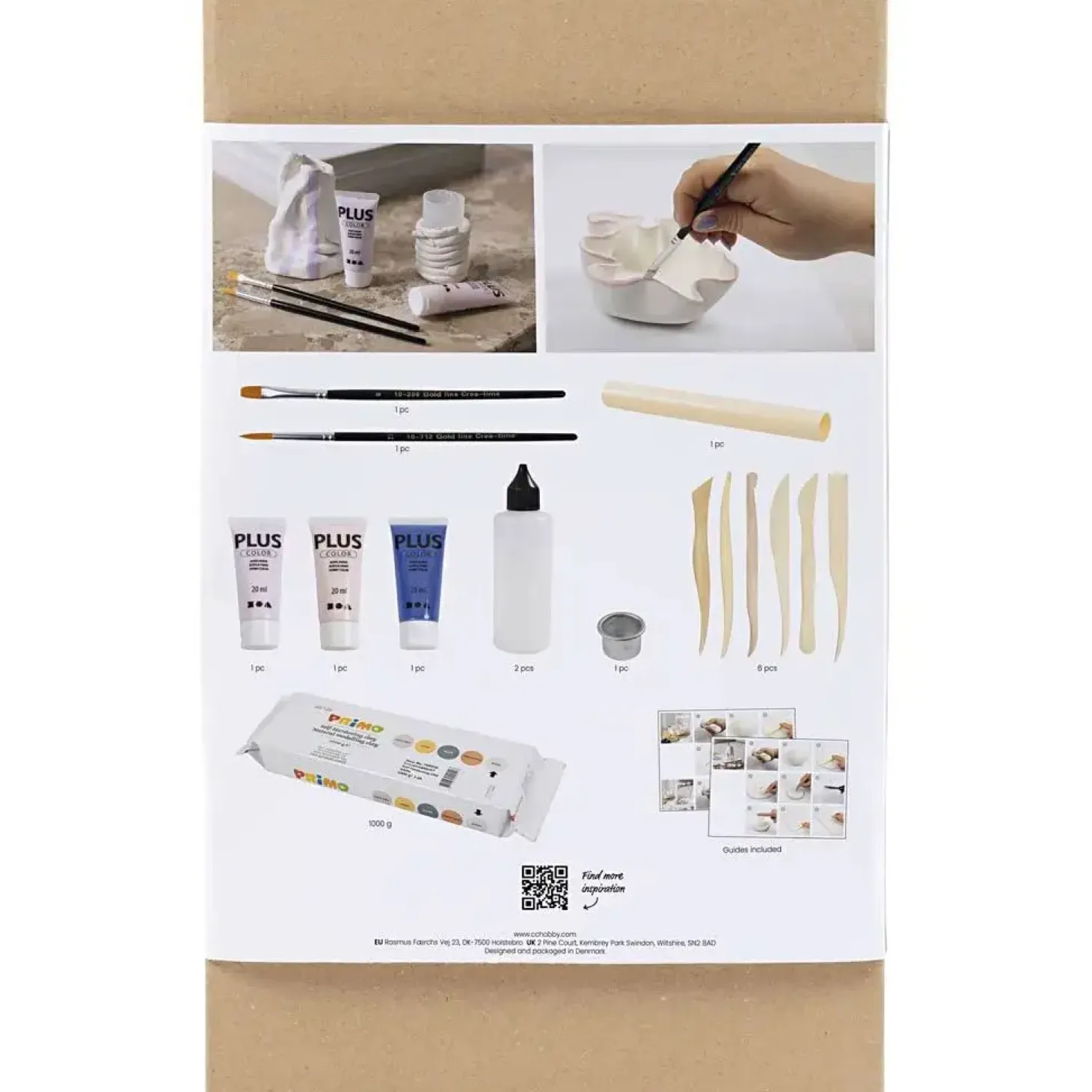 Creativ Company - DIY Kit Modellering, Krukker og vaser, 1 pk.