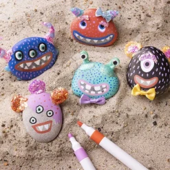 Creativ Company - DIY Kit Stendekoration, ass. farver, Monster, 1 pk.