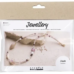 Creativ Company - Mini DIY Kit Smykker, rosa harmoni, Chunky halskæde, 1 pk.