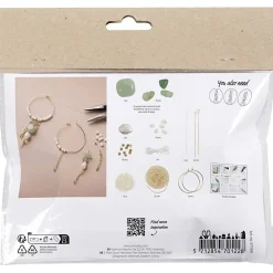 Creativ Company - Mini DIY Kit Smykker, Aventurinmix armbånd og øreringe, 1 pk.